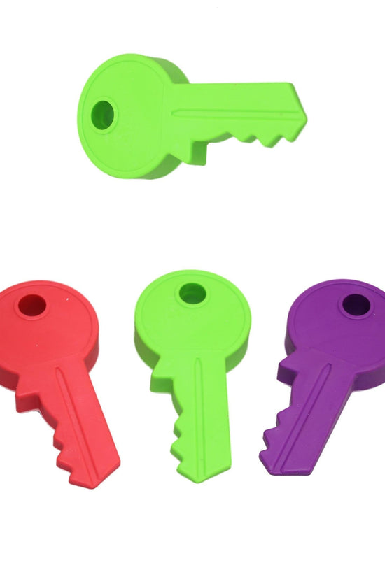Durable Key Shape Door Stopper in Assorted Colours 13 x 3 cm