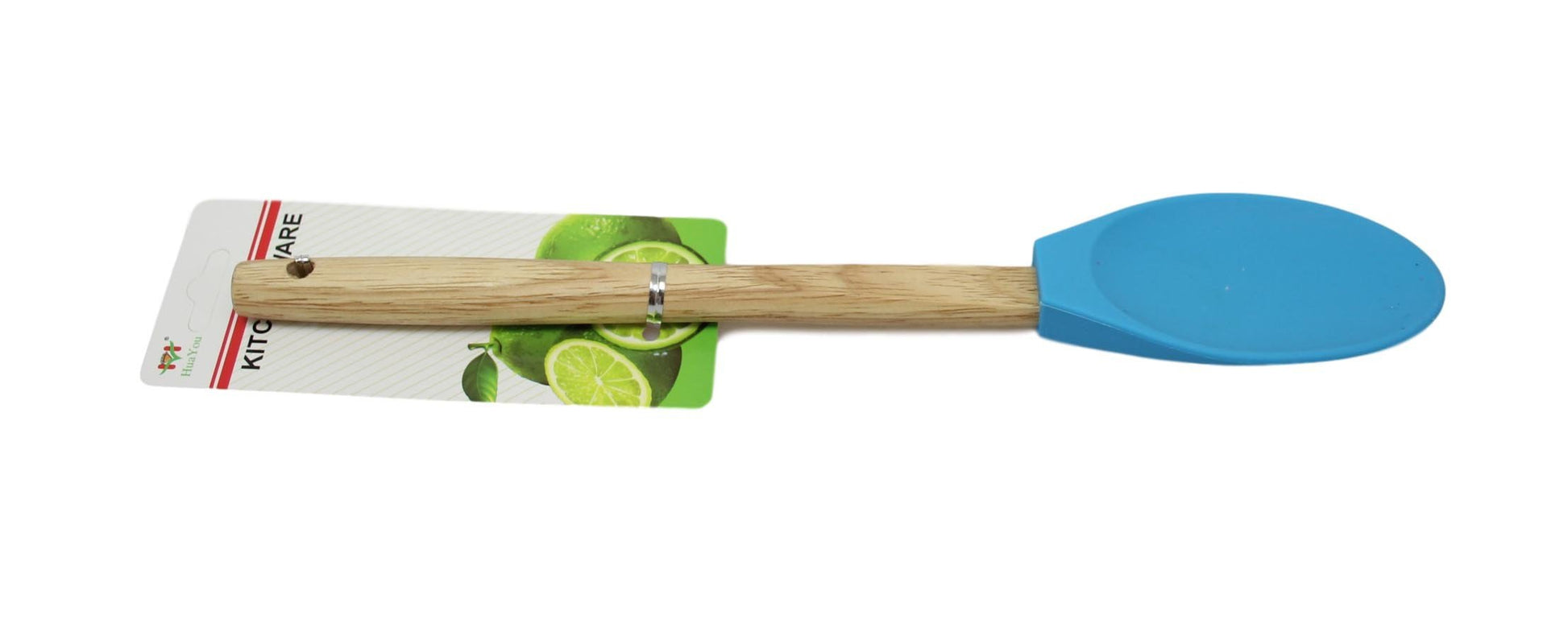 Premium Kitchen Silicone Spoon with Wooden Handle 32cm