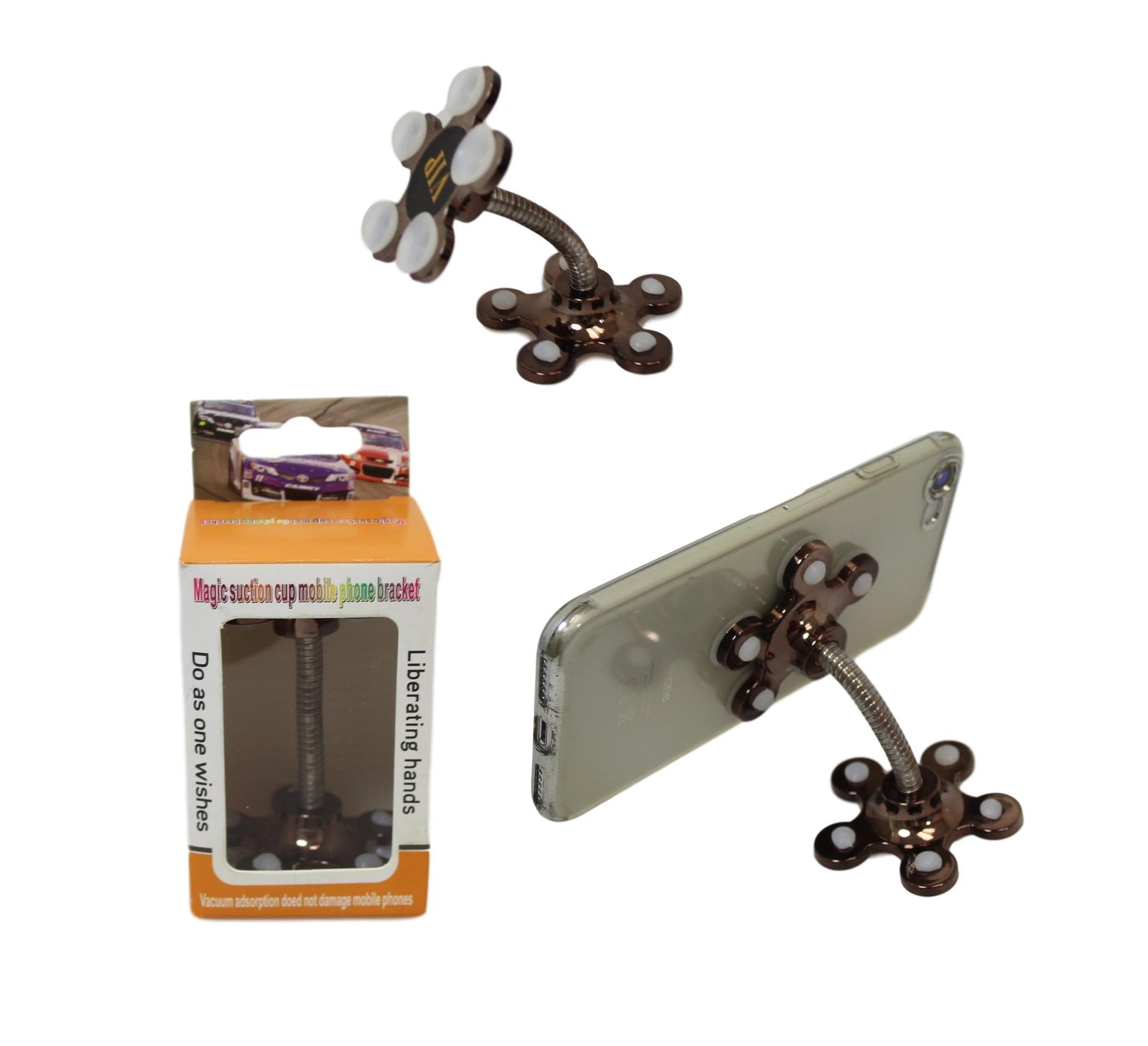Adjustable Magic Suction Cup Mobile Holder for Safe Driving