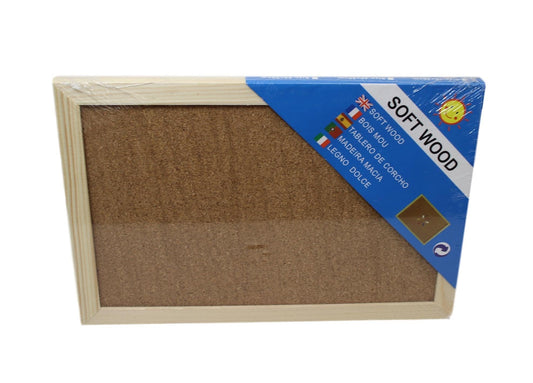 Soft Wood Pinning Board 40cm x 60cm Ideal for School Office and Art Crafts