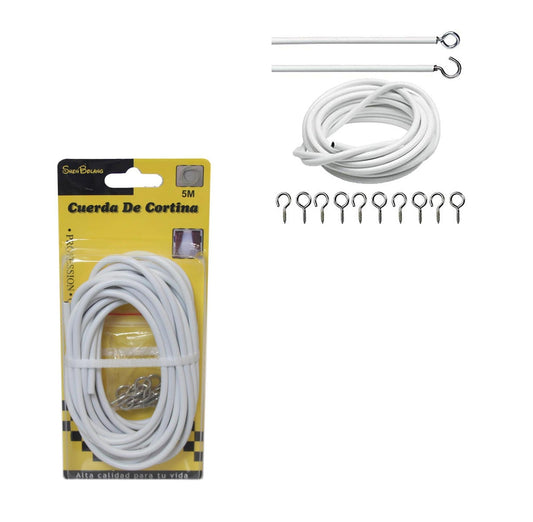 Versatile Net Curtain Wire for Indoor and Outdoor Use 5m