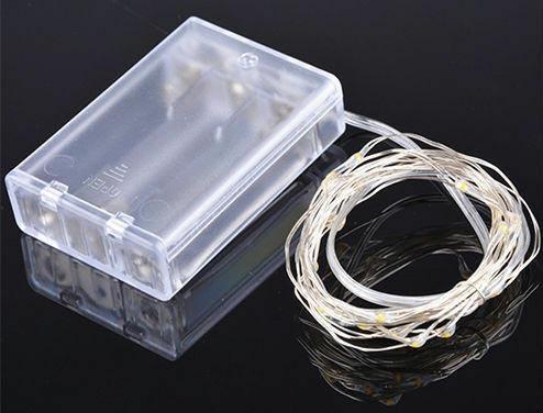 MultiColour LED Lights Aluminium Wire 5m with Flashing Steady Settings