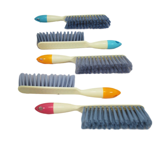 29cm Plastic Soft Bristle Cleaning Brush Assorted Colours