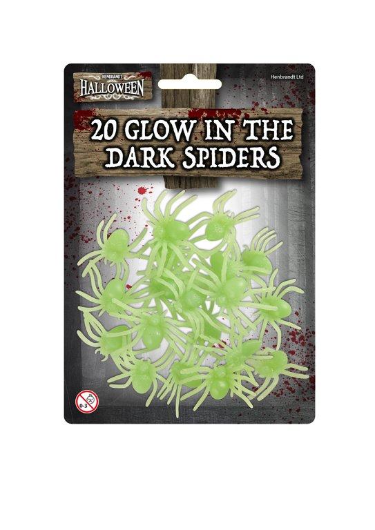20Pack GlowInTheDark Spiders Halloween Decor 5cm Size