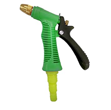 Premium Hose Pipe Fittings Connector Green Water Spray Gun Set