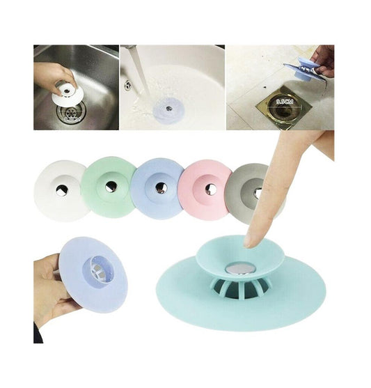 Silicone Drain Plug Hair Catcher Prevent Clogs Keep Drains Clear