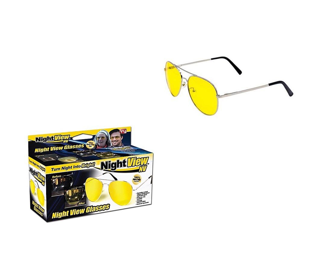 Yellow Coated Night View Glasses for GlareFree Driving