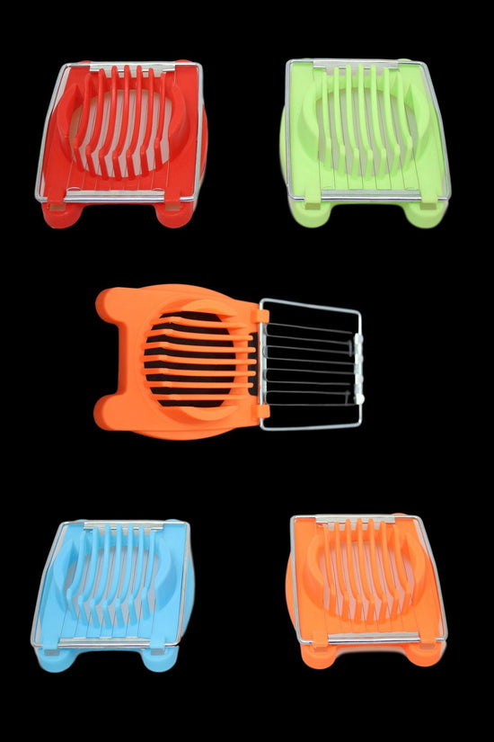 10 x 8 cm Plastic Egg Slicer Assorted Colours