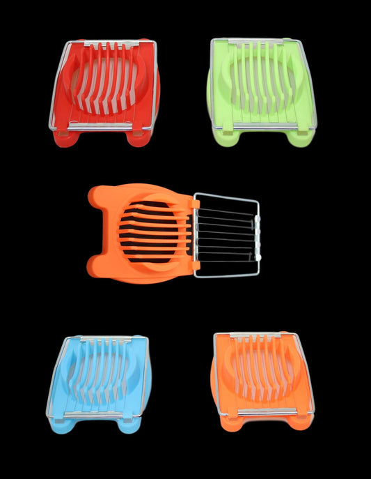 10 x 8 cm Plastic Egg Slicer Assorted Colours