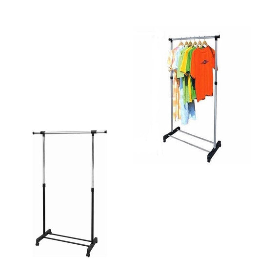 Adjustable Stainless Steel Garment Holder Clothes Pole Rack