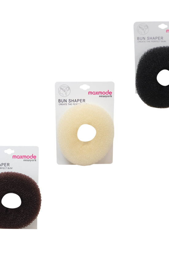 10cm Mesh Hair Bun Styler Donut Ring Assorted Colors