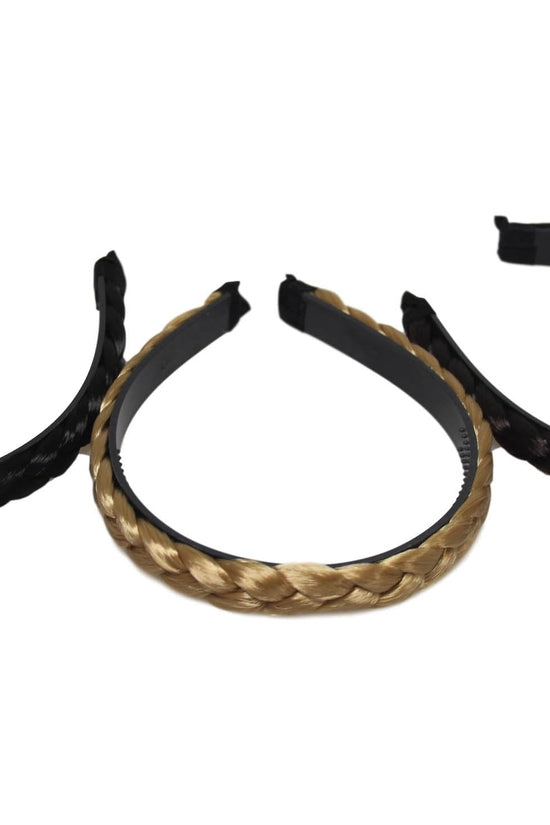 Stylish Girls Faux Hair Braided Headband Assorted Colors