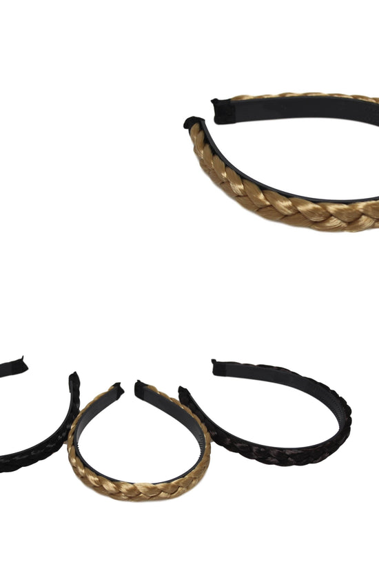 Stylish Girls Faux Hair Braided Headband Assorted Colors