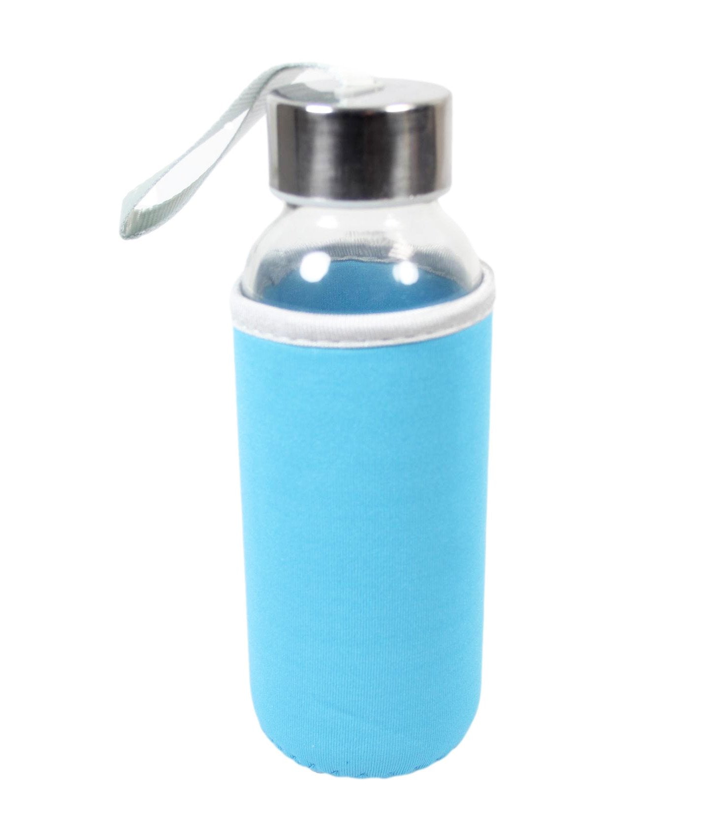 EcoFriendly Glass Water Bottle with Stylish Cover Assorted Colors