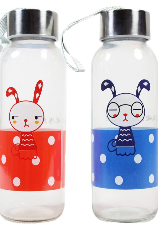 EcoFriendly Glass Water Bottle with Stylish Cover Assorted Colors