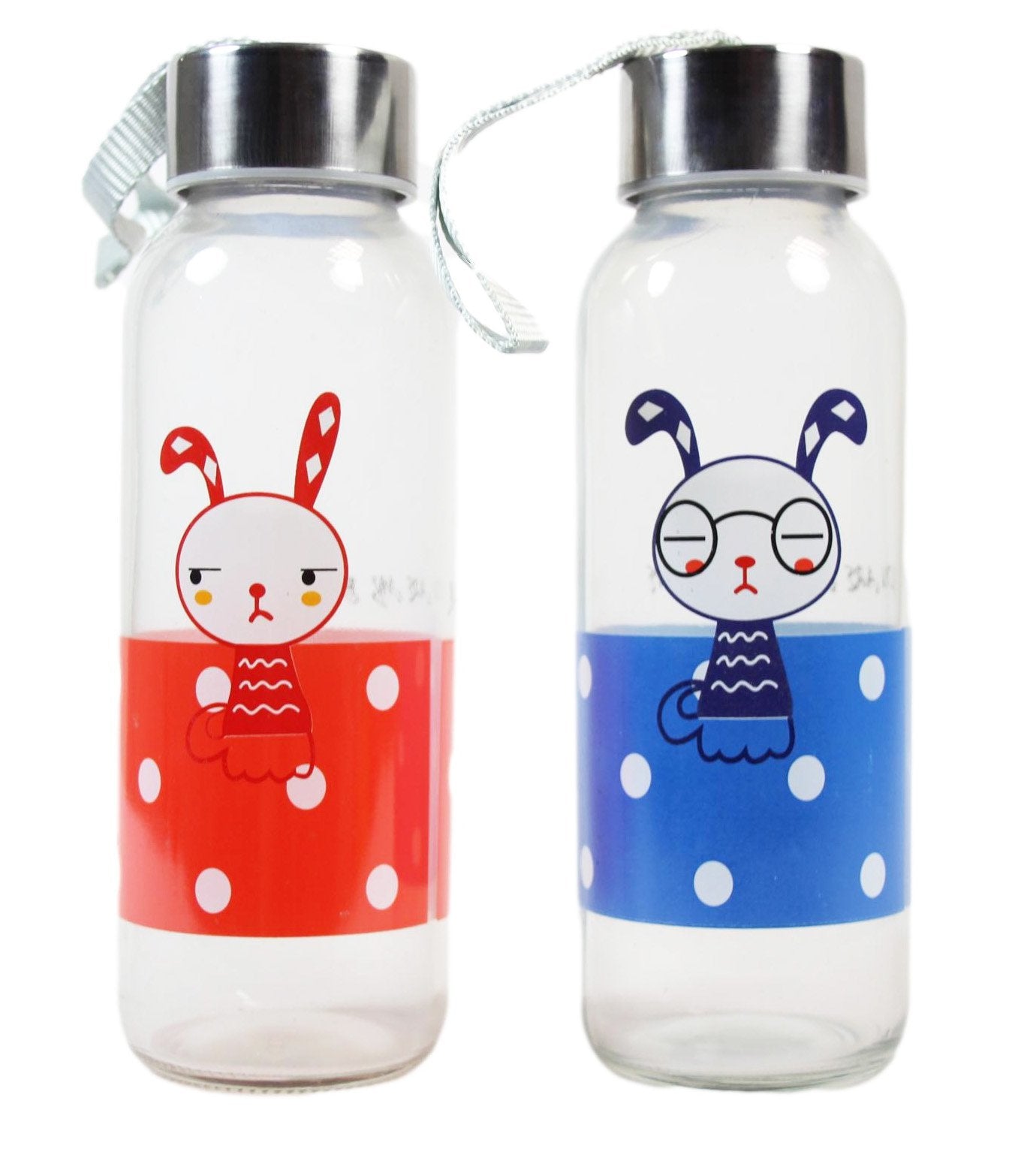 EcoFriendly Glass Water Bottle with Stylish Cover Assorted Colors