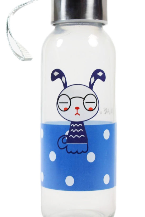 EcoFriendly Glass Water Bottle with Stylish Cover Assorted Colors