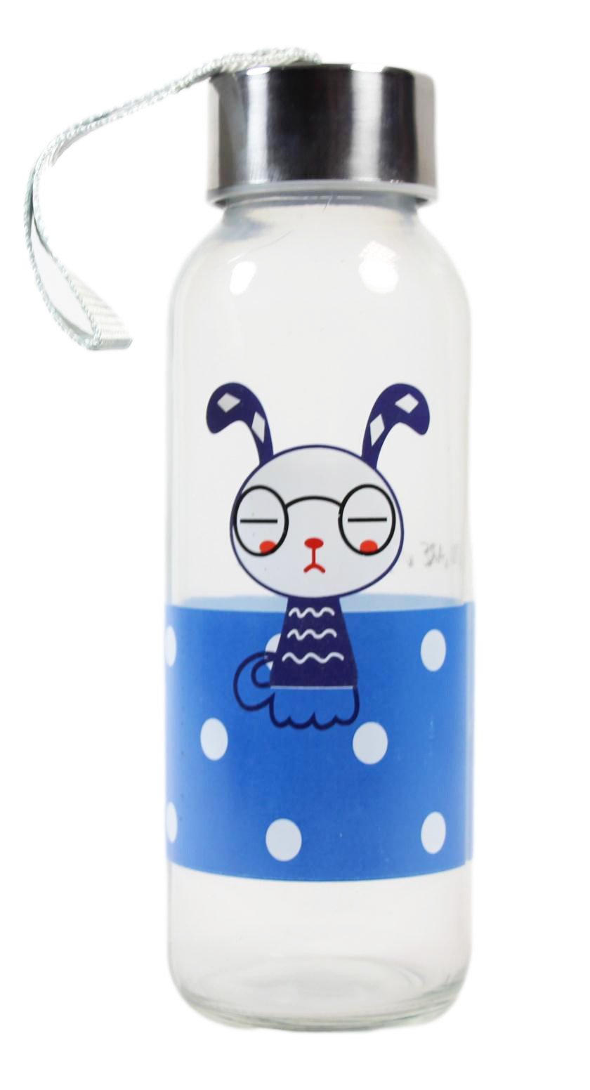 EcoFriendly Glass Water Bottle with Stylish Cover Assorted Colors