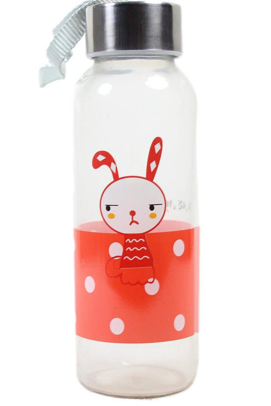 EcoFriendly Glass Water Bottle with Stylish Cover Assorted Colors