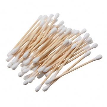 EcoFriendly Wooden Cotton Ear Buds Swabs Box of 200