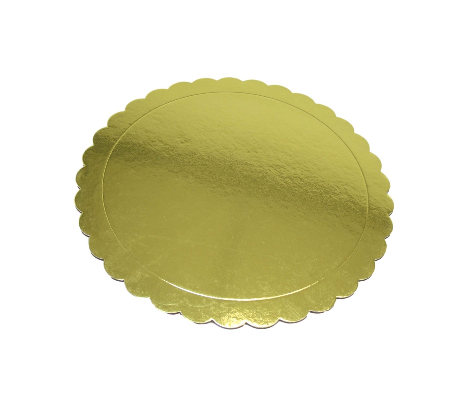 Elegant Metallic Gold Cardboard Cake Dessert Boards 30 cm Pack of 2