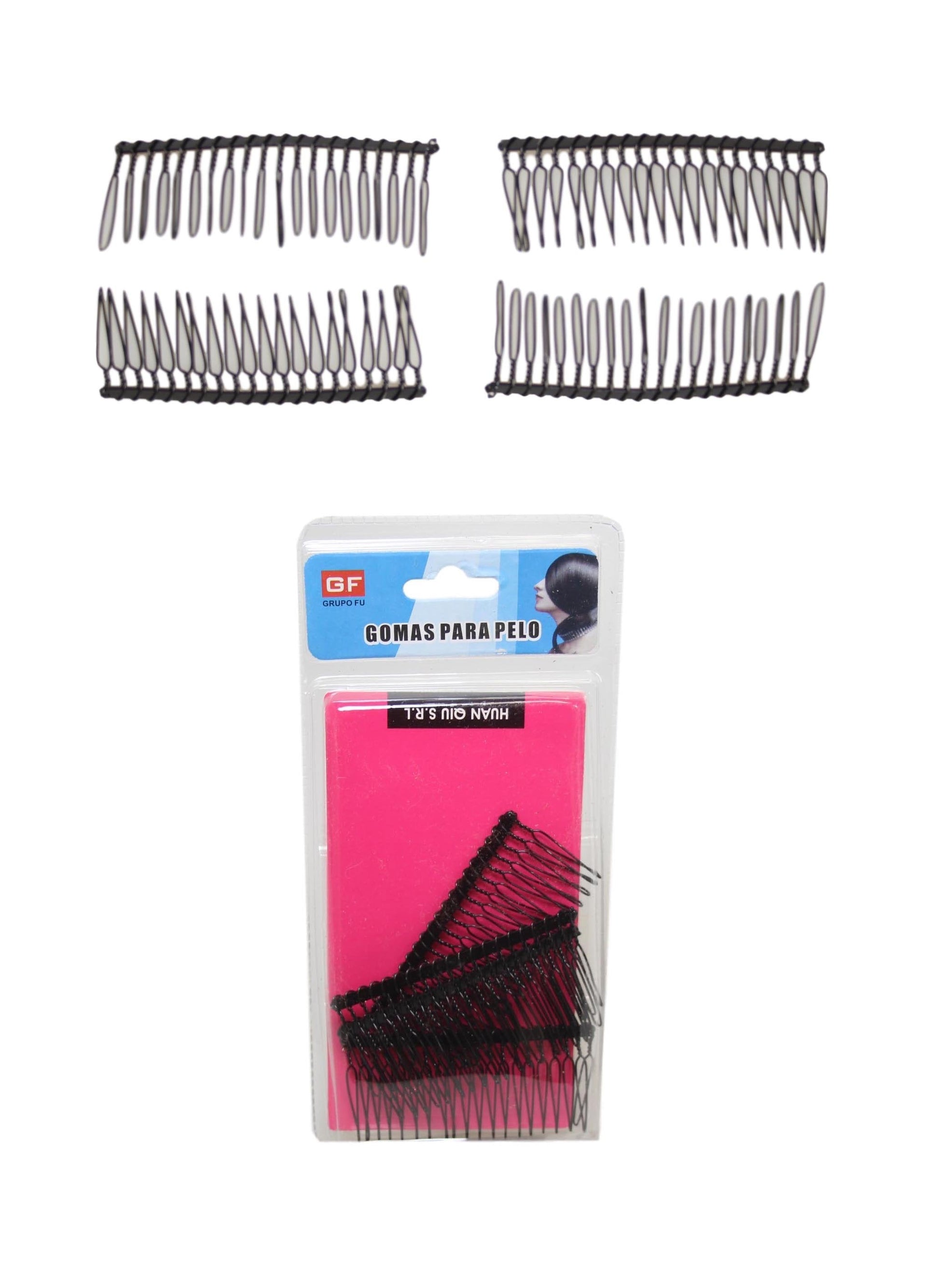 Hair Grip Comb Bands 8 cm Pack of 4 for Secure and Stylish Hairdos