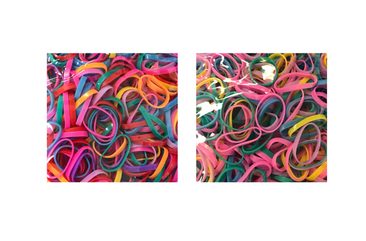 400Pack Colourful Mini Elastic Rubber Hair Bands Assorted Colours