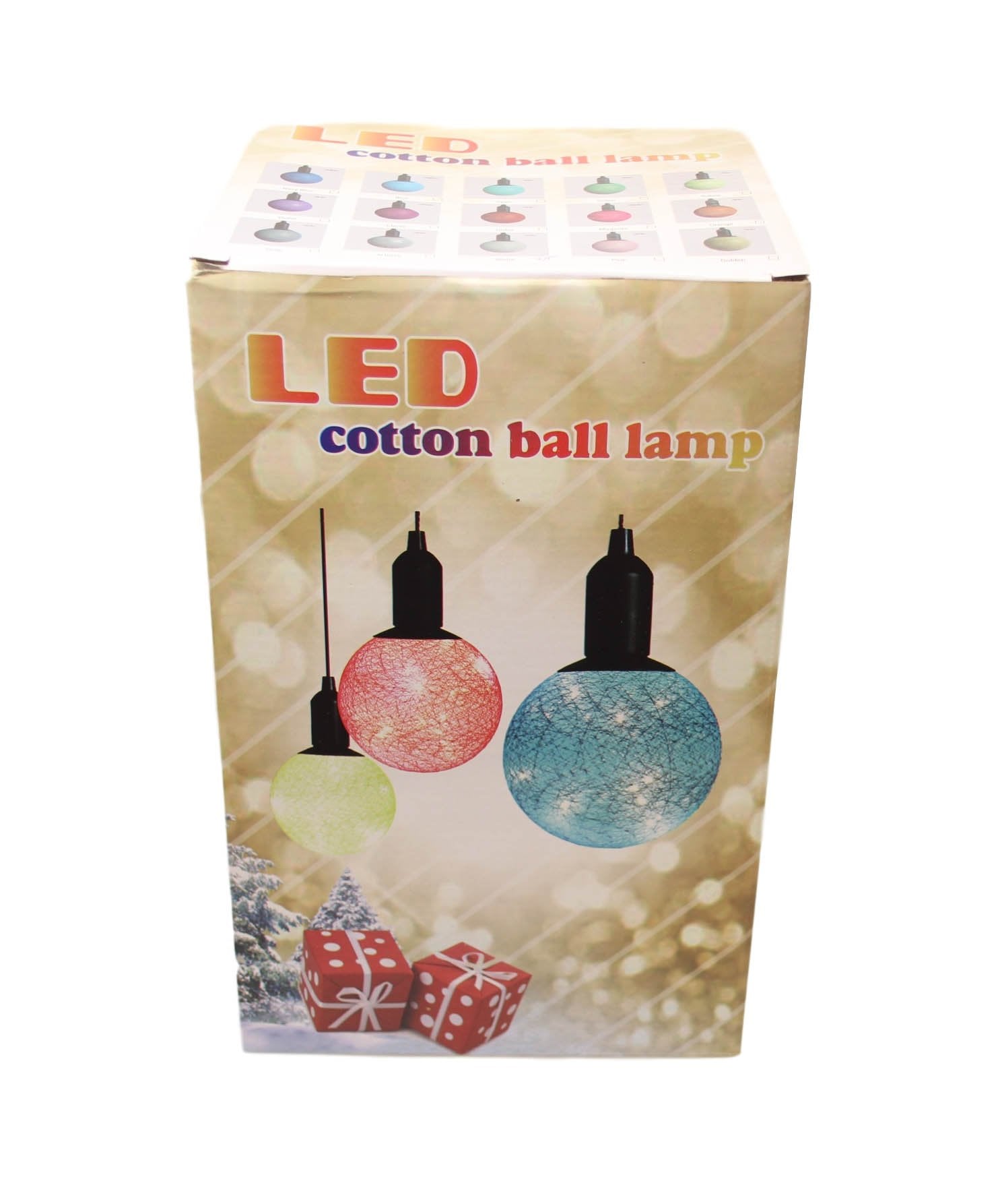 Cotton Ball Ceiling Lamp BatteryOperated LED Indoor Lighting