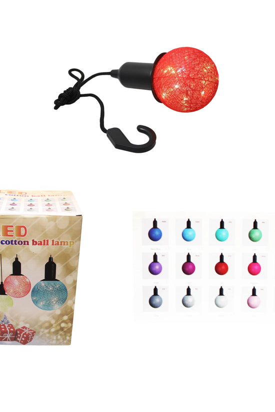 Cotton Ball Ceiling Lamp BatteryOperated LED Indoor Lighting