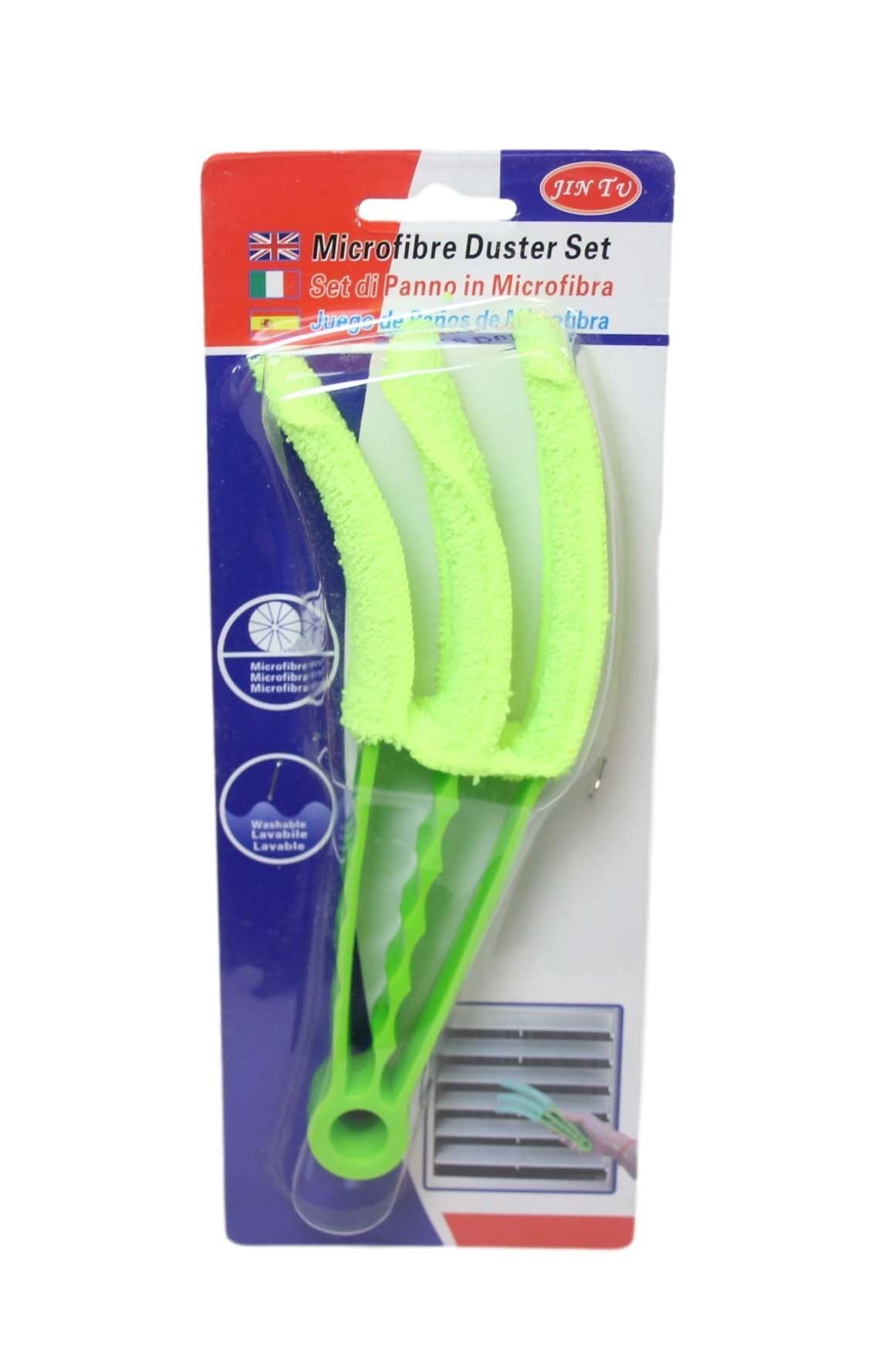 3in1 Washable Microfiber Window Blinds Duster Assorted Colors