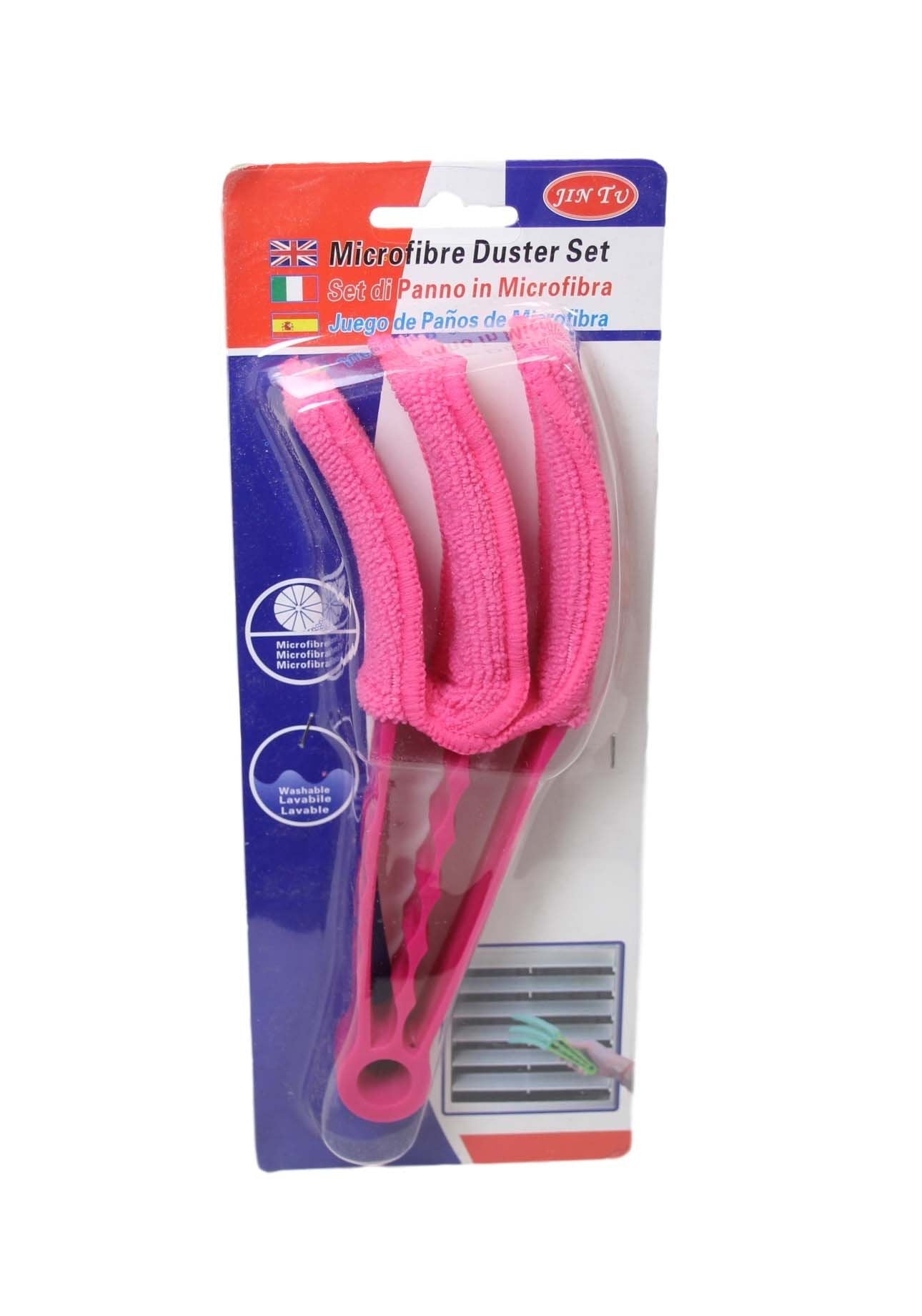 3in1 Washable Microfiber Window Blinds Duster Assorted Colors