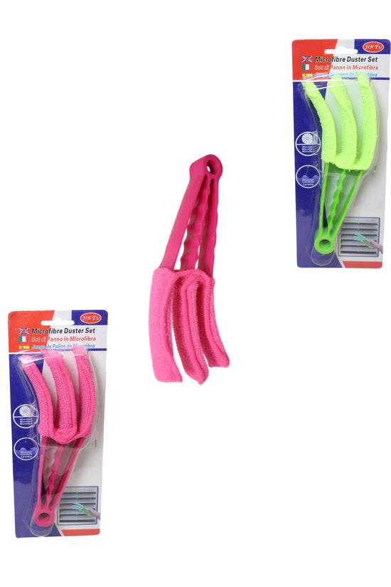 3in1 Washable Microfiber Window Blinds Duster Assorted Colors