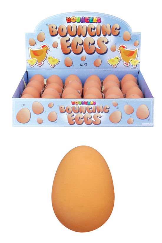 Durable Childrens Bouncy Rubber Egg Ball for Indoor and Outdoor Fun