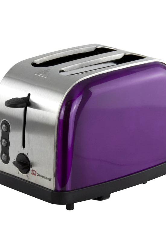 SQ Professional Gems Legacy 2 Slice Toaster Stylish Amethyst Toaster 900W