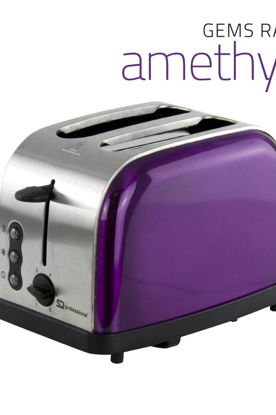 SQ Professional Gems Legacy 2 Slice Toaster Stylish Amethyst Toaster 900W