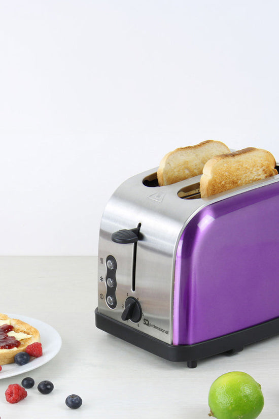 SQ Professional Gems Legacy 2 Slice Toaster Stylish Amethyst Toaster 900W