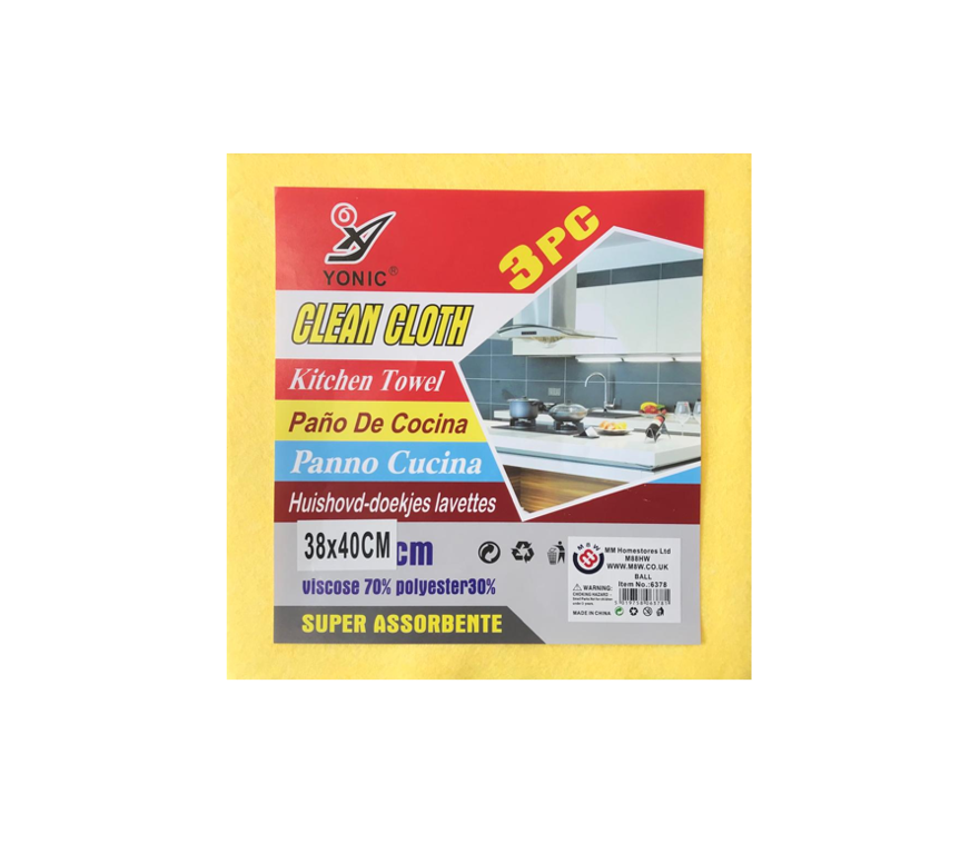 EcoFriendly Kitchen Cleaning Cloths Pack of 3