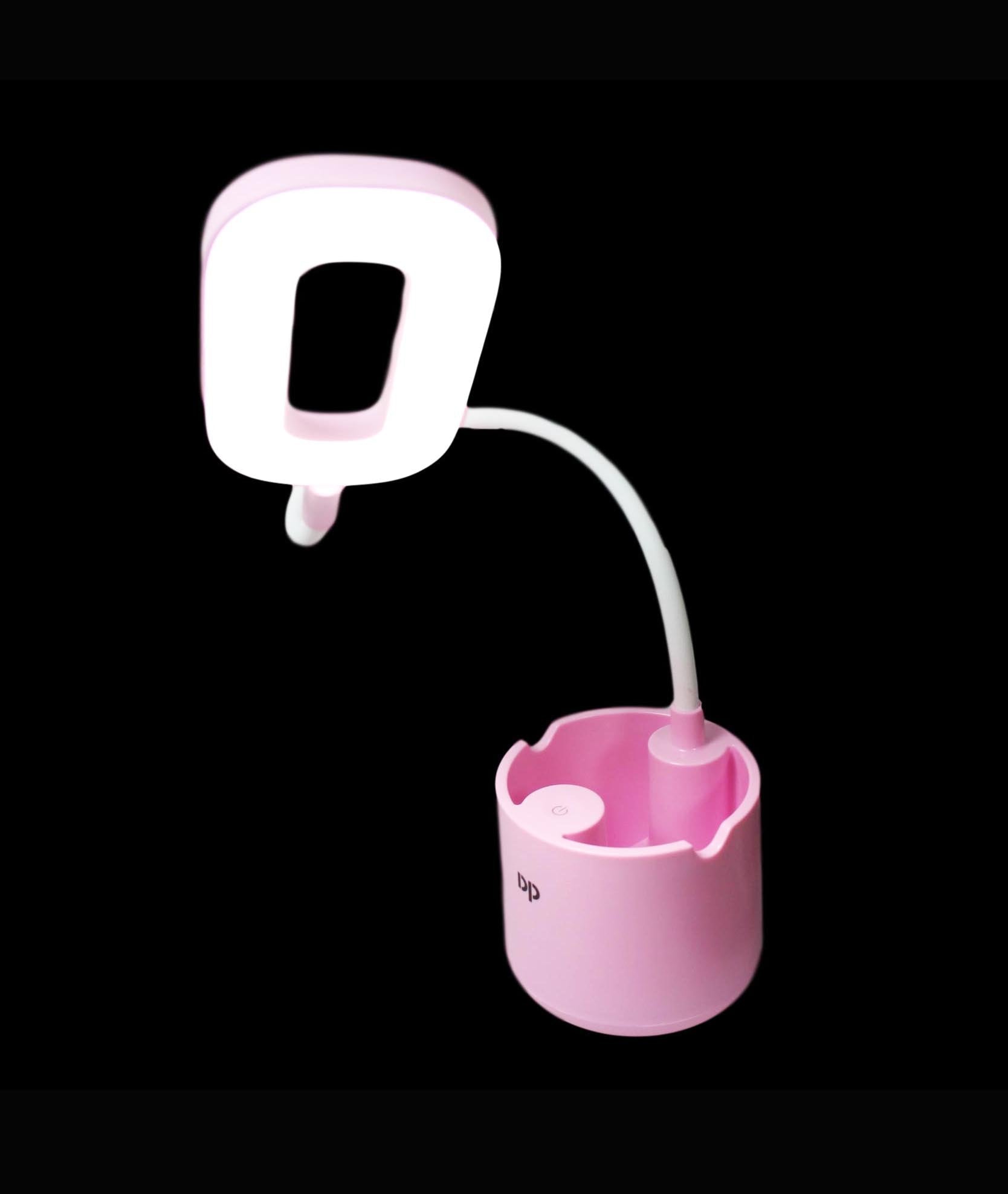 Versatile LED Desk Lamp with Stationery Organizer and Night Light Functionality