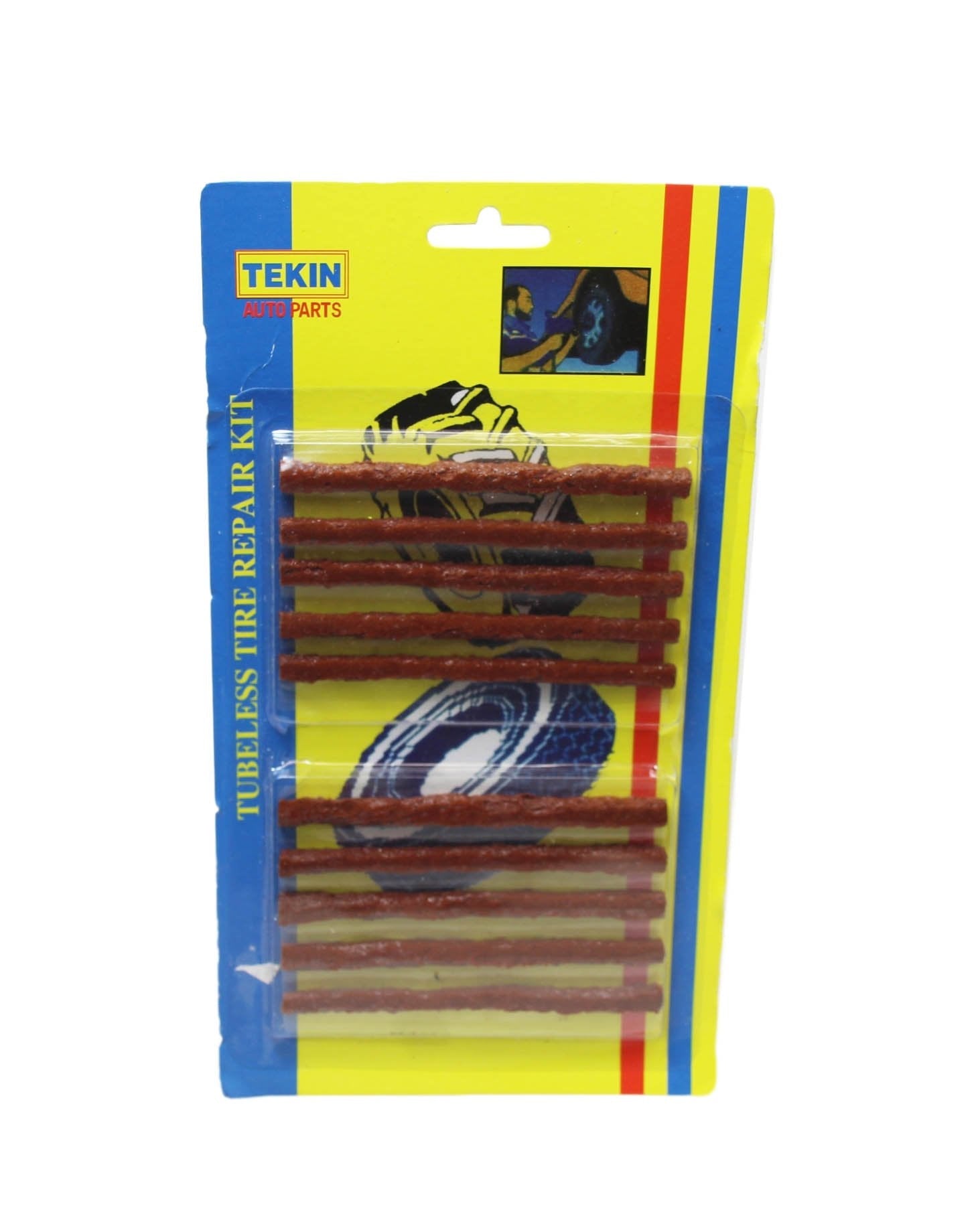Tubeless Tyre Puncture Repair Strips DIY Outdoor Repair Kit 10 Pack