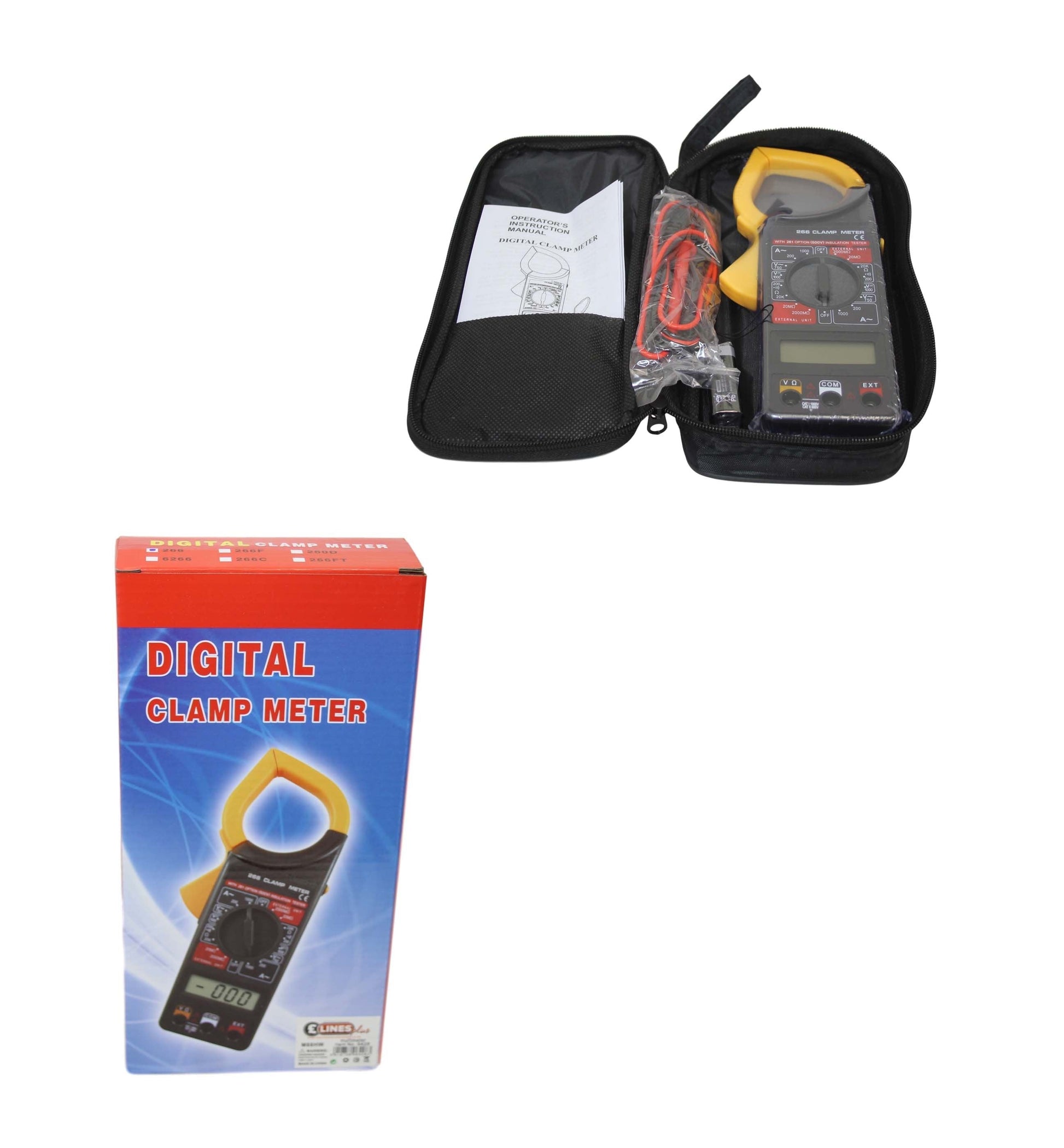 Professional Digital Clamp Meter Multimeter for AC DC Current