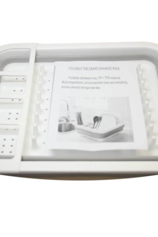 Compact Foldable Silicone Kitchen Sink Dish Drainer 36 x 30 x 10 cm