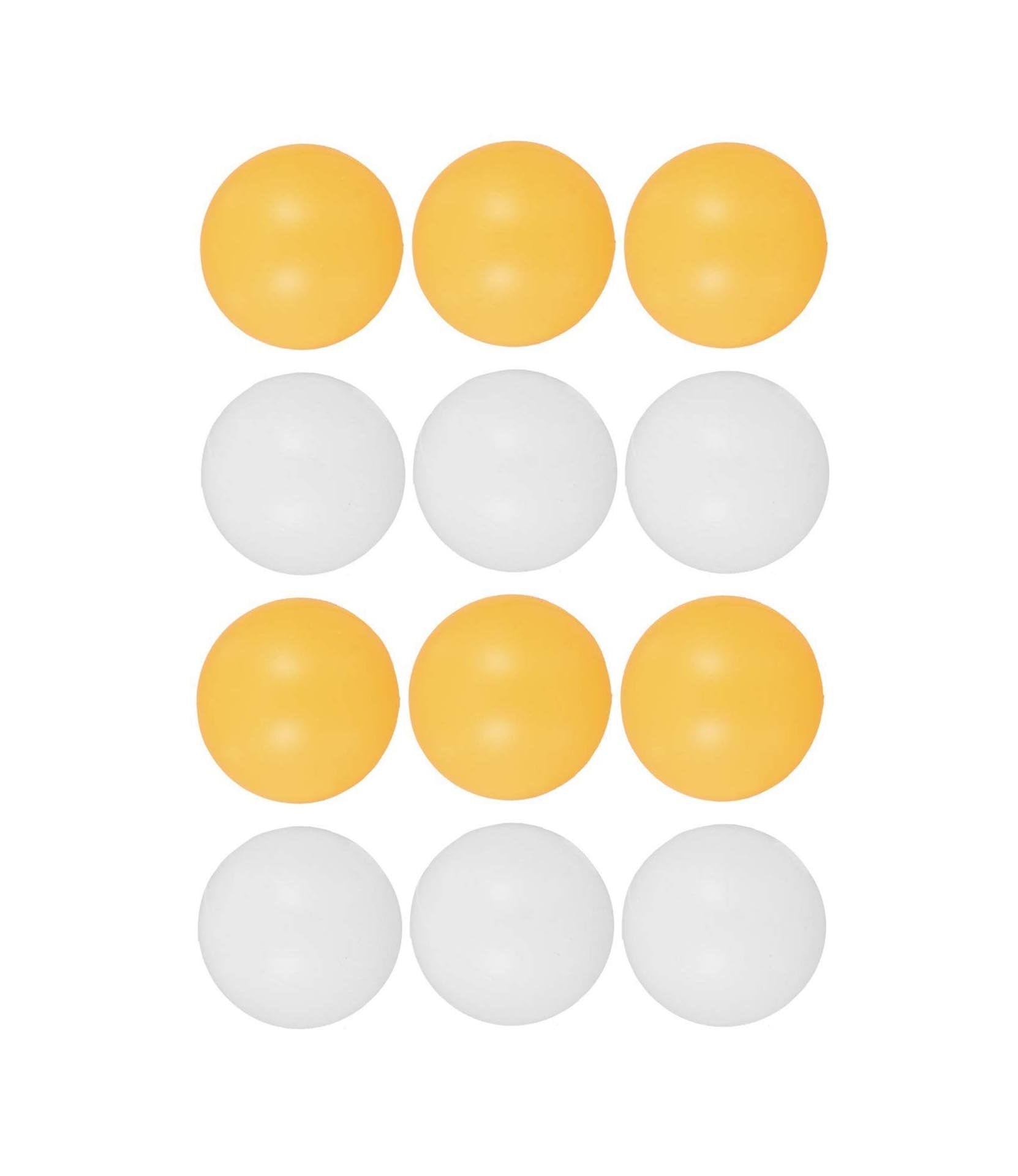 12Pack Orange White Table Tennis Ping Pong Balls Set