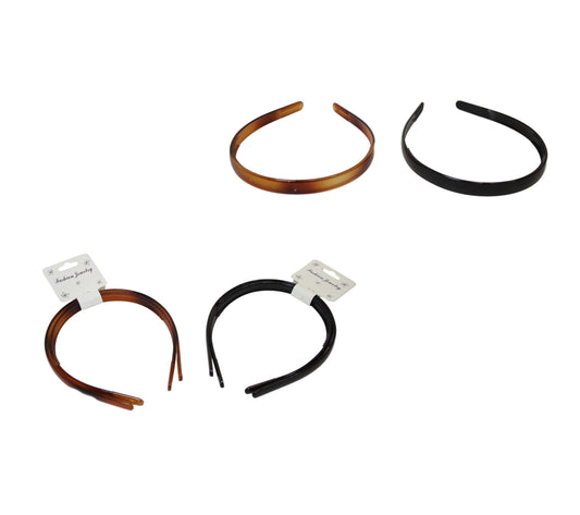 Girls Fancy Hair Headbands Plain Design Pack of 2