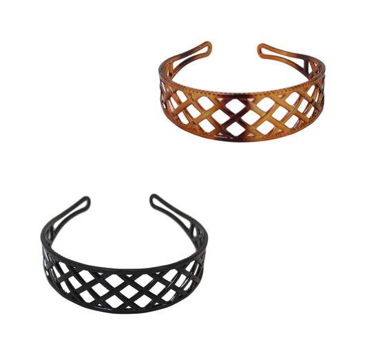 Girls Assorted Plastic Wide Hair Head Band 3cm