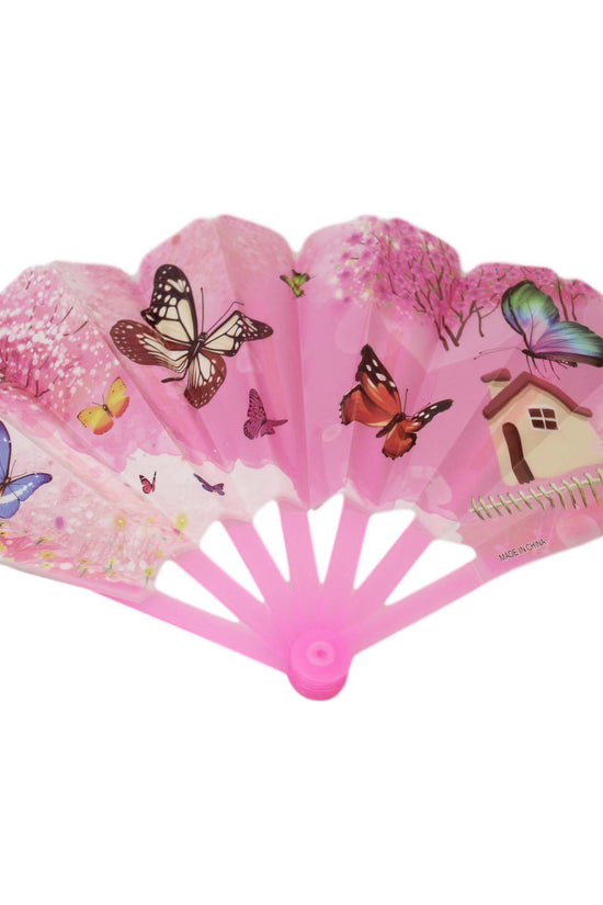 Chinese Folding Hand Fan Assorted Designs 24 x 42 cm