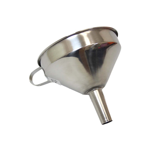 12 cm Stainless steel FUNNEL WITH HANDLE Kitchen Filling Metal Hopper