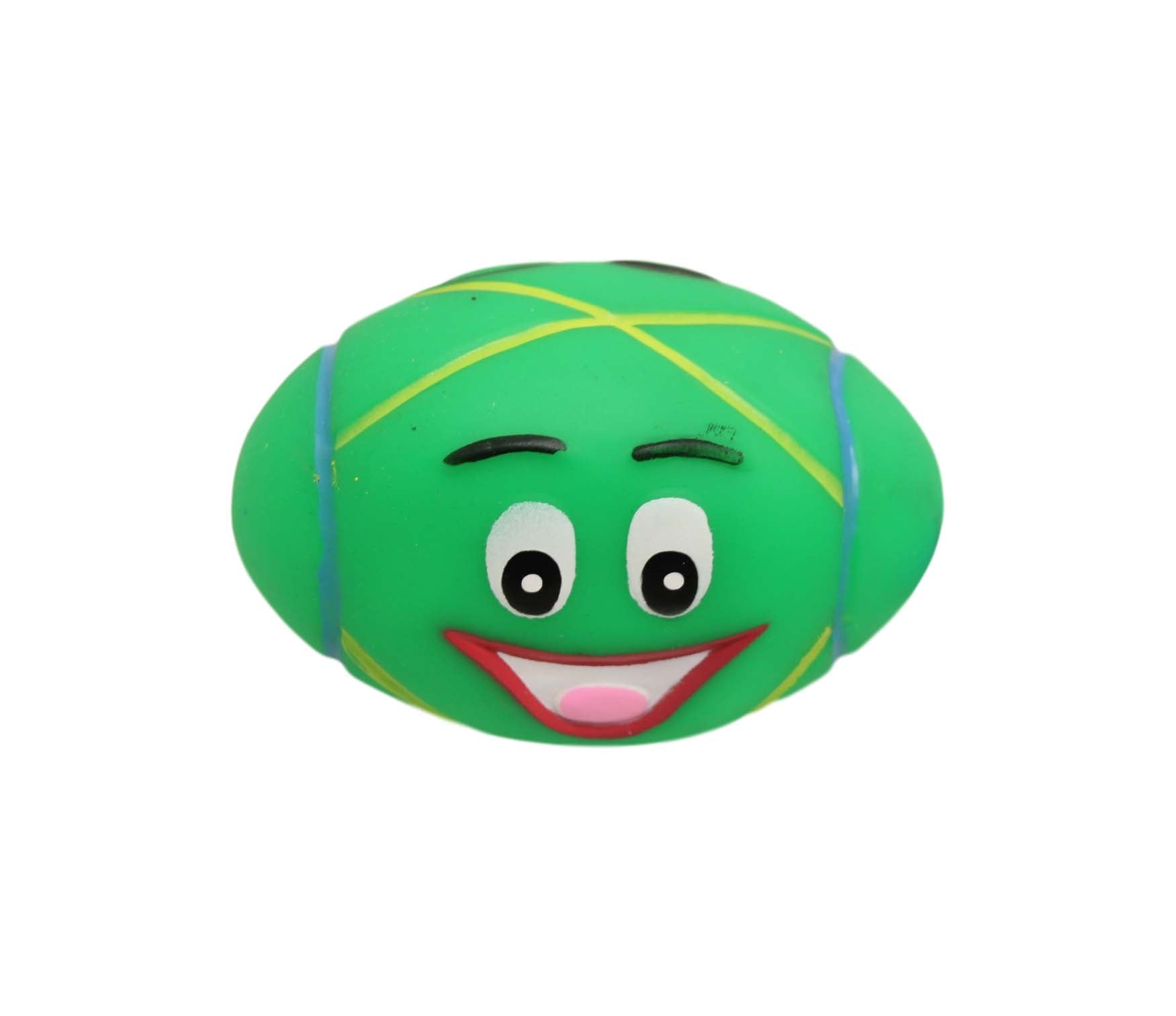 Interactive Pet Dog Toy Squeaky Ball with Fun Dog Design