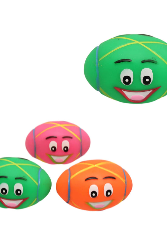 Interactive Pet Dog Toy Squeaky Ball with Fun Dog Design