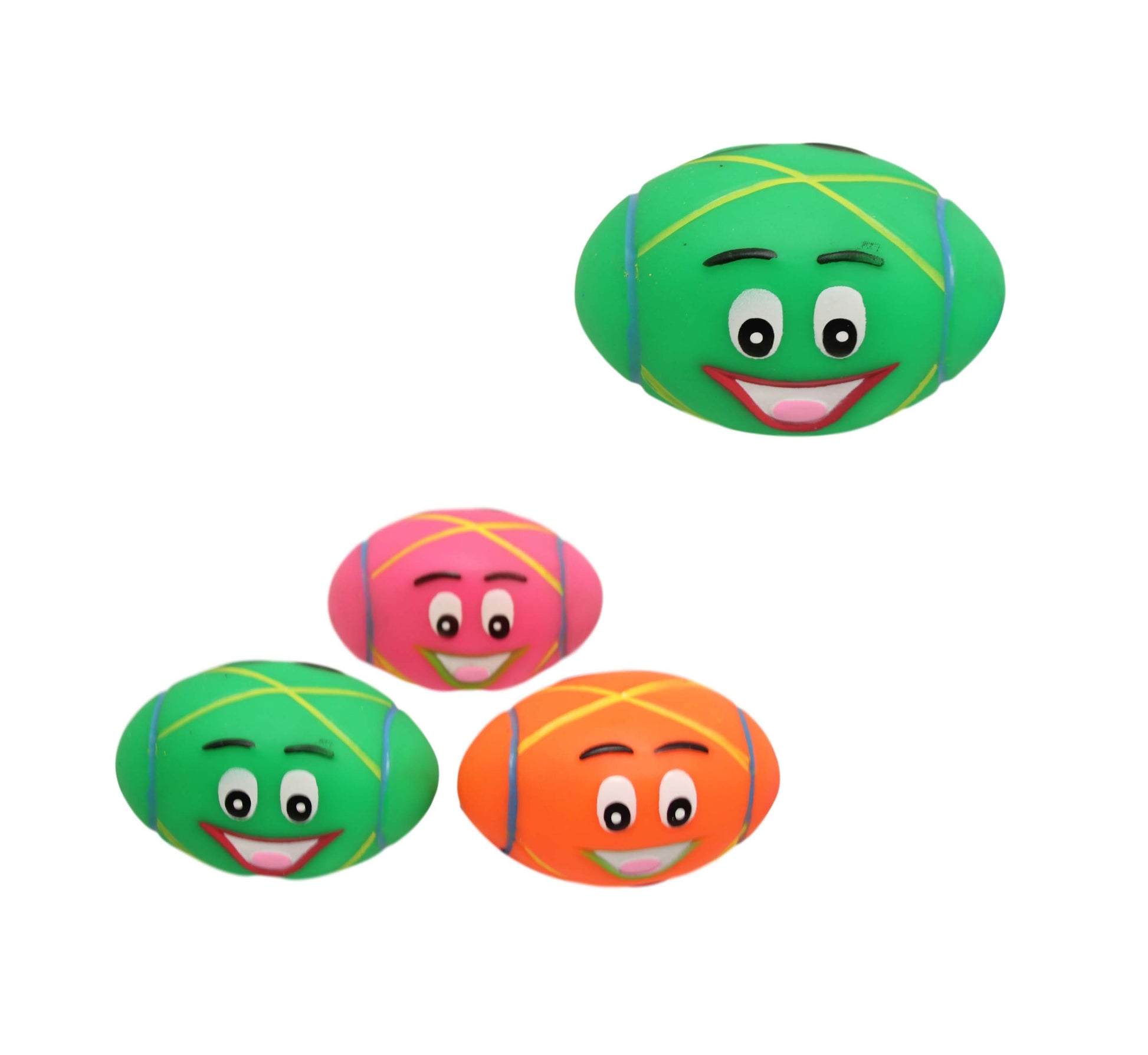 Interactive Pet Dog Toy Squeaky Ball with Fun Dog Design