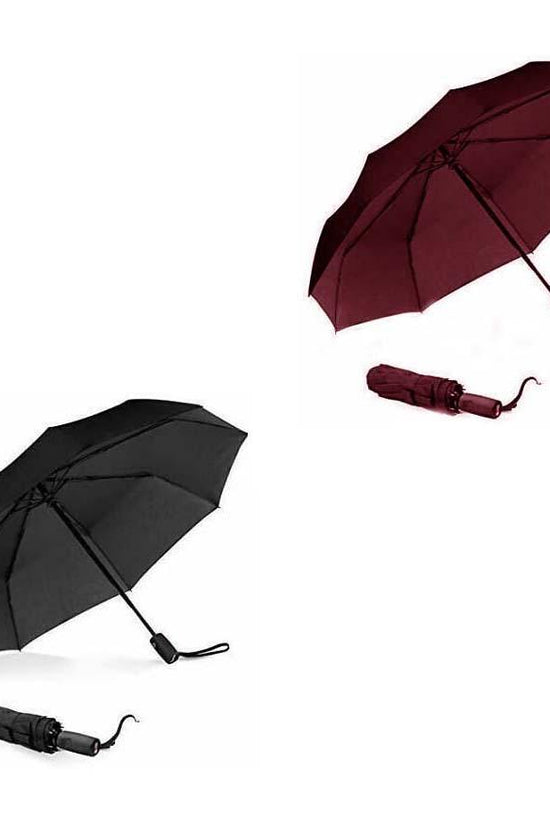 Compact Folding Umbrella with Cover Assorted Colors